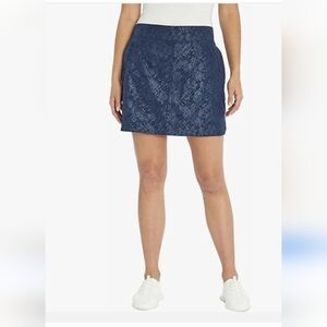 ORVIS NAVY BLUE ATHLETIC SKIRT SKORT MESH SHORTS WOMEN LARGE TENNIS PICKLEBALL